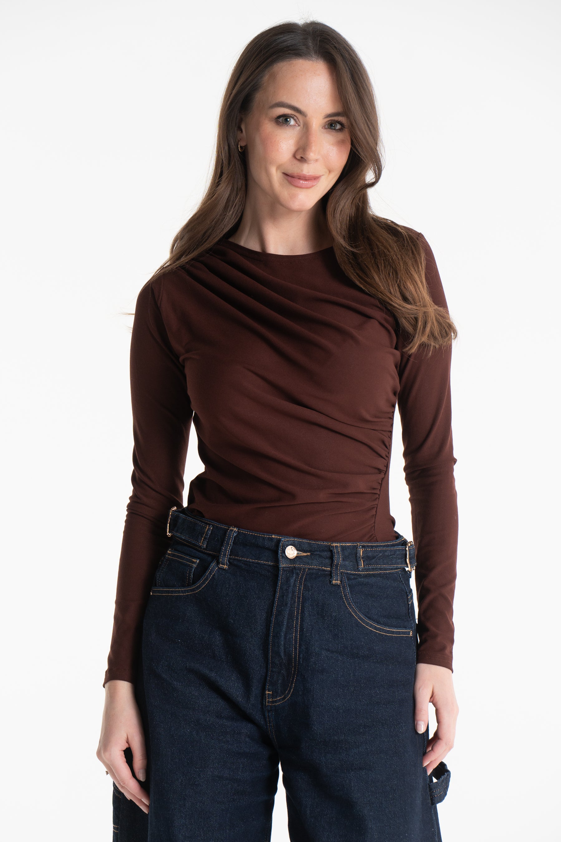 Bluzka CORA czekoladowa