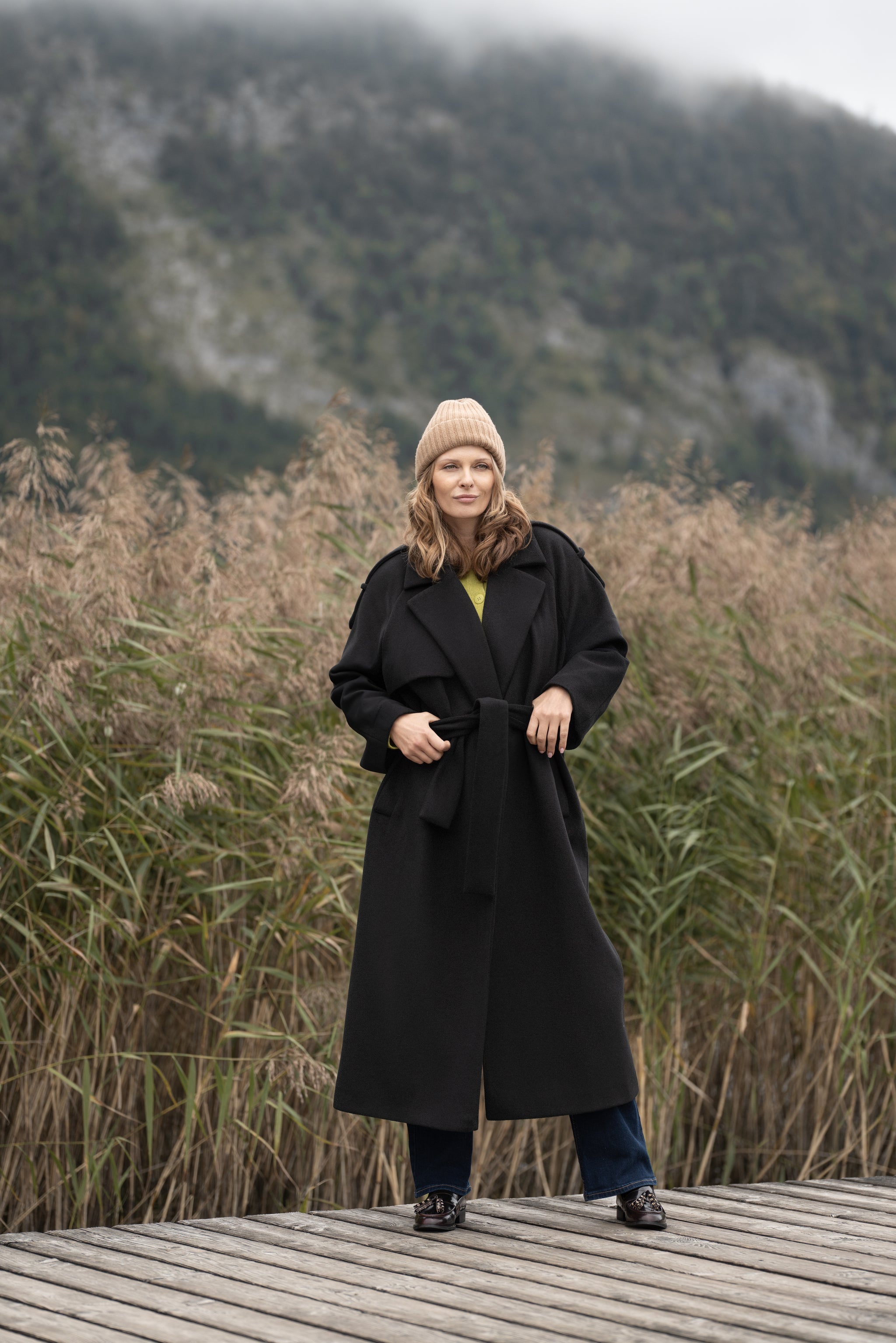 Płaszcz ALIANA czarny