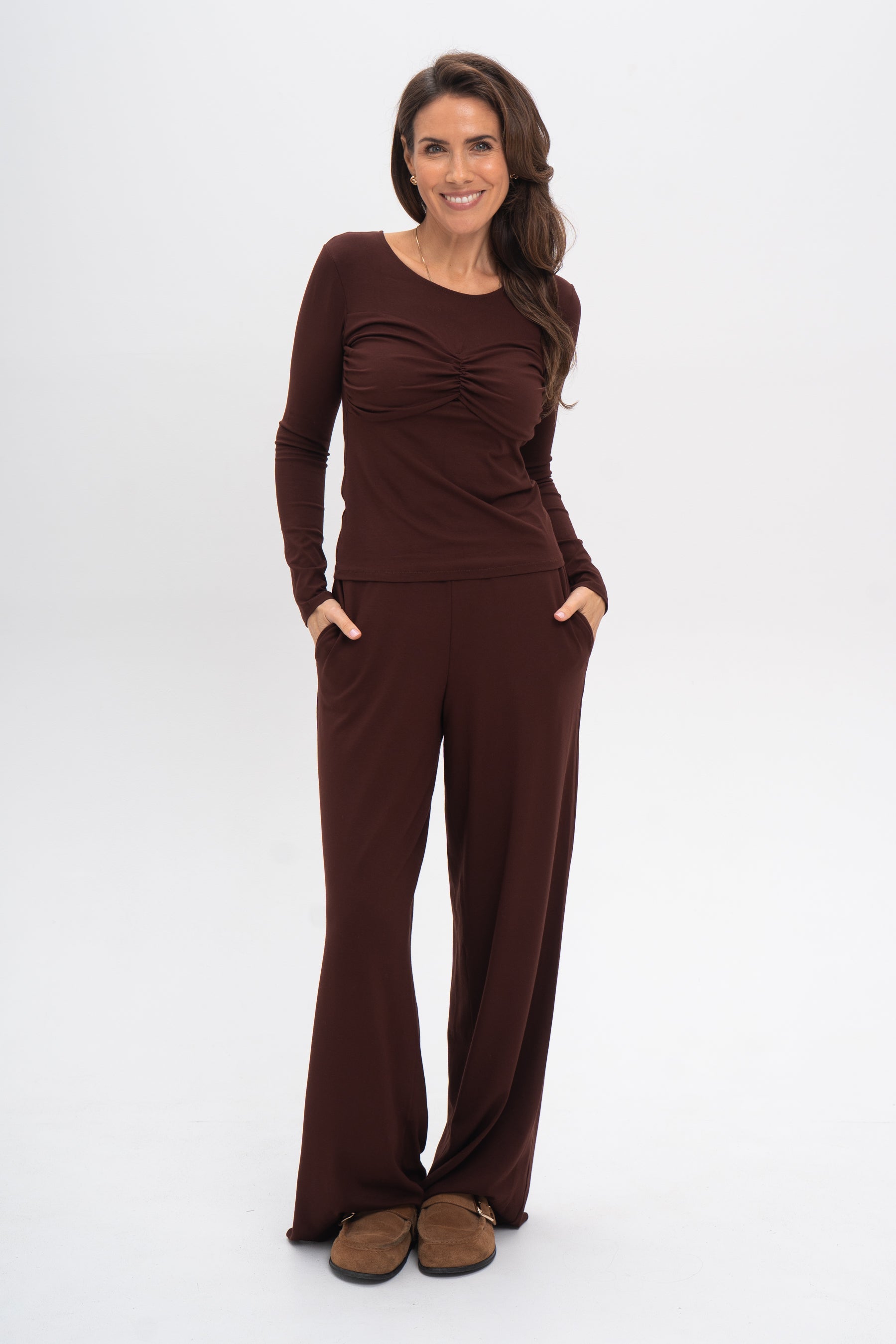 Bluzka Julia czekoladowa