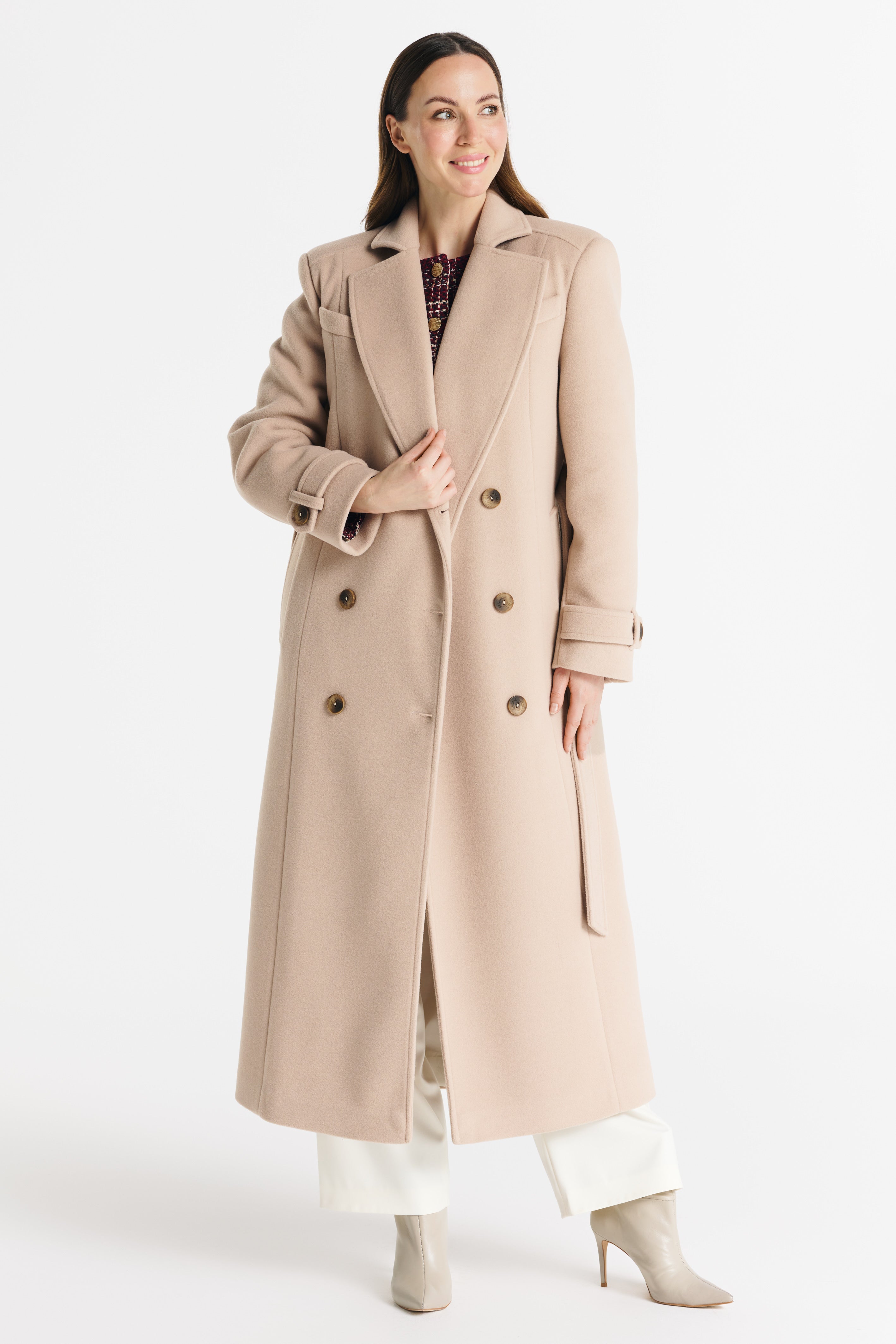 Płaszcz MALWINA maxi beżowy