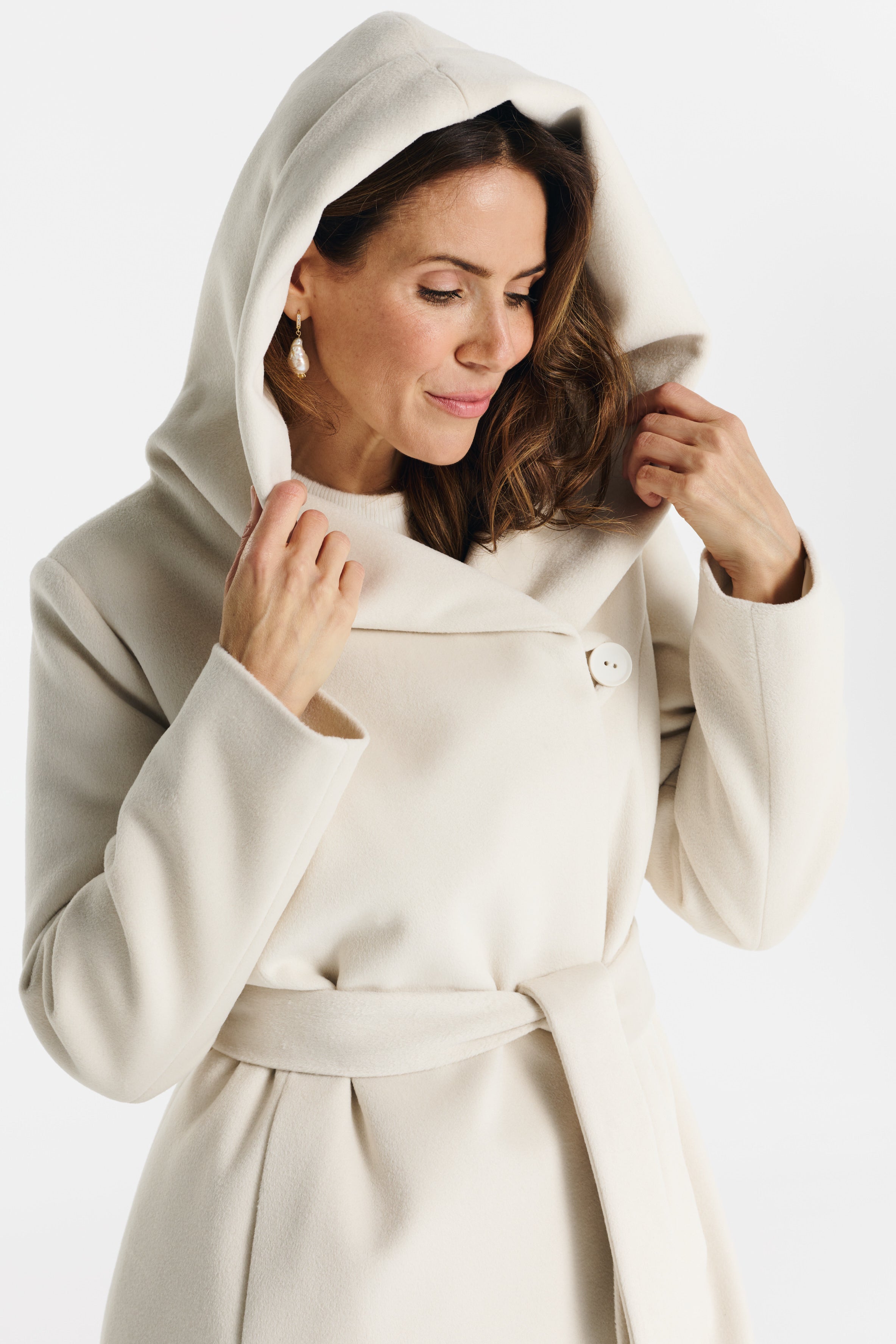 Płaszcz NOELIA maxi ecru