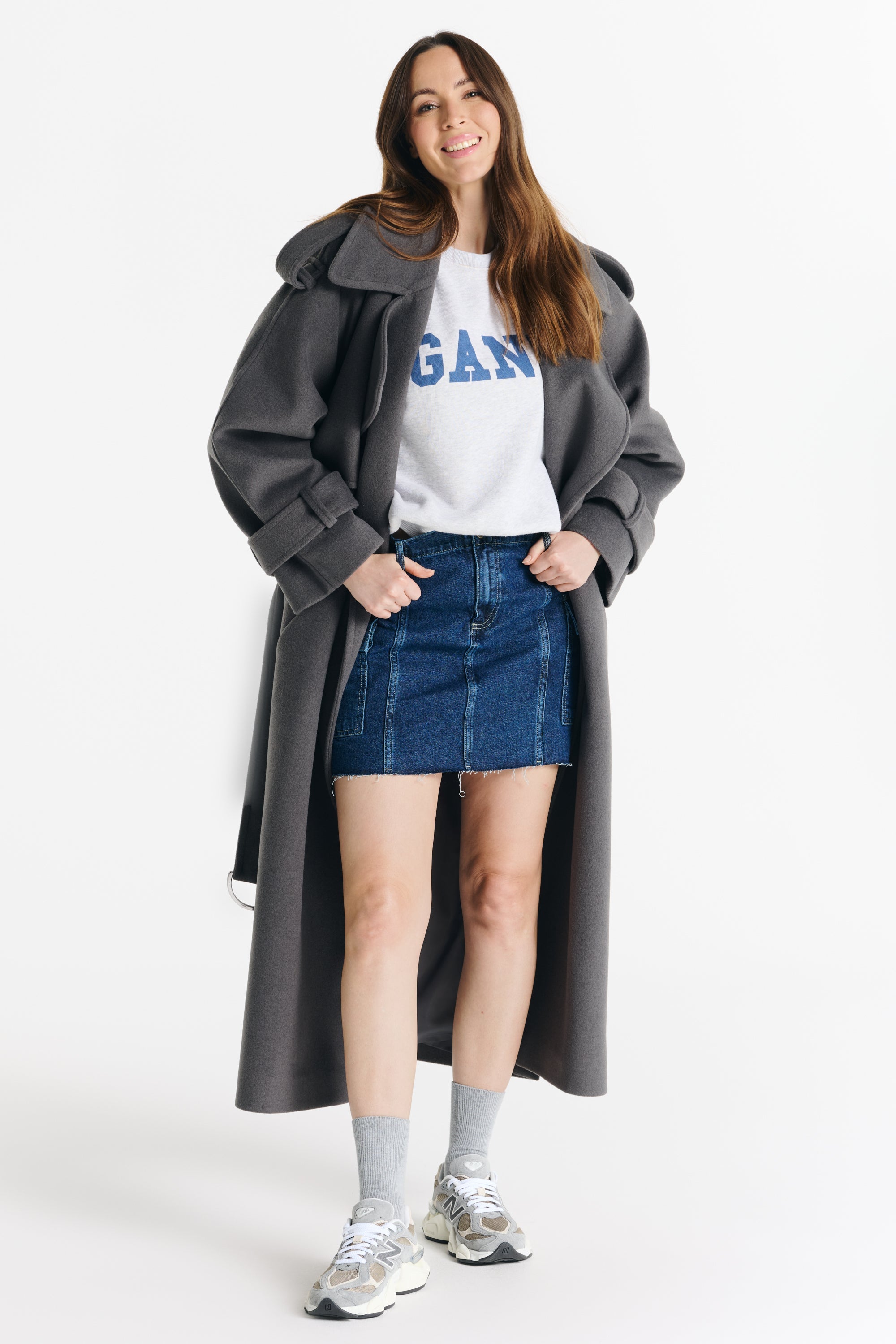 Płaszcz BARBARA szary