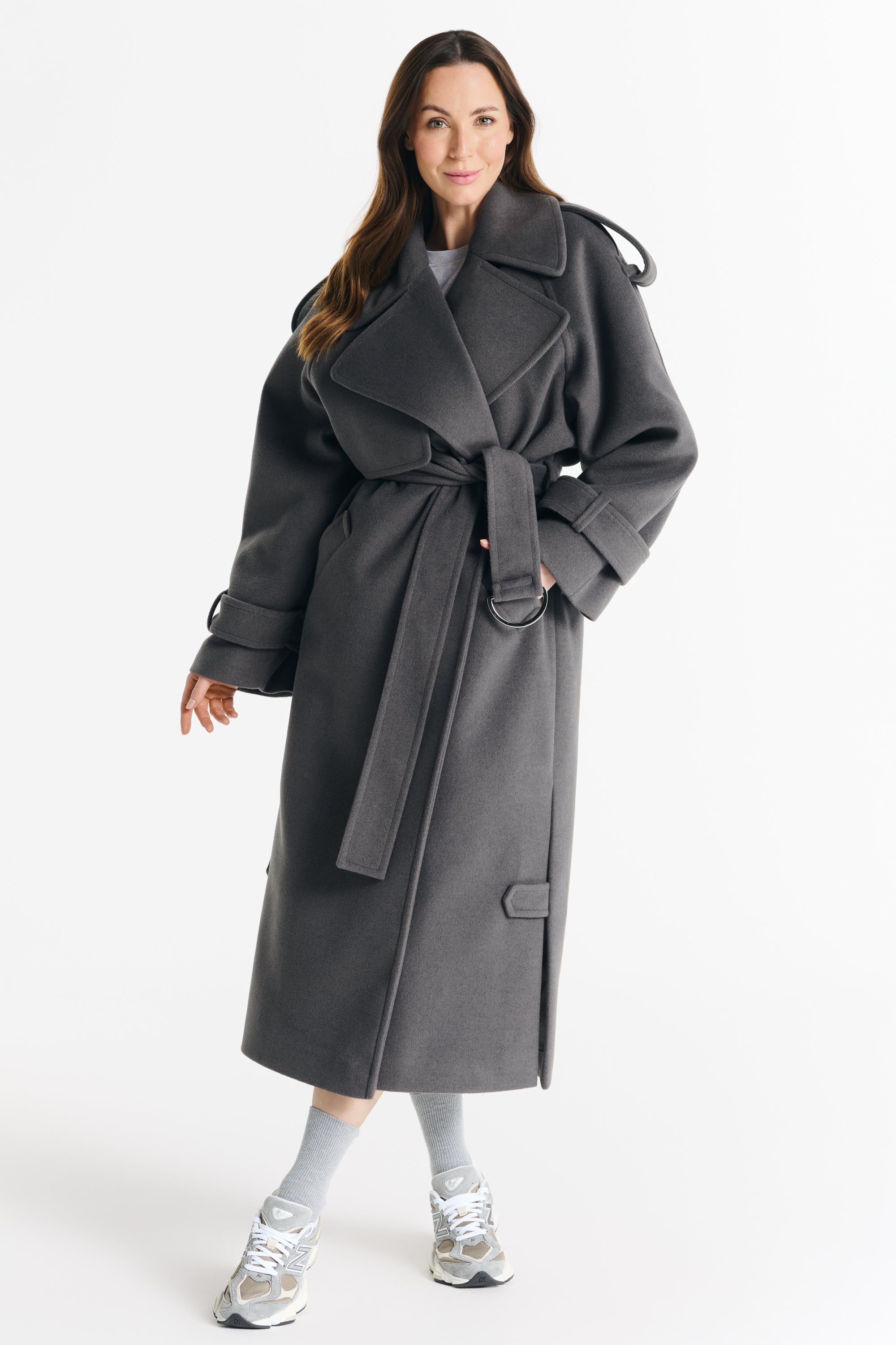 Płaszcz BARBARA szary