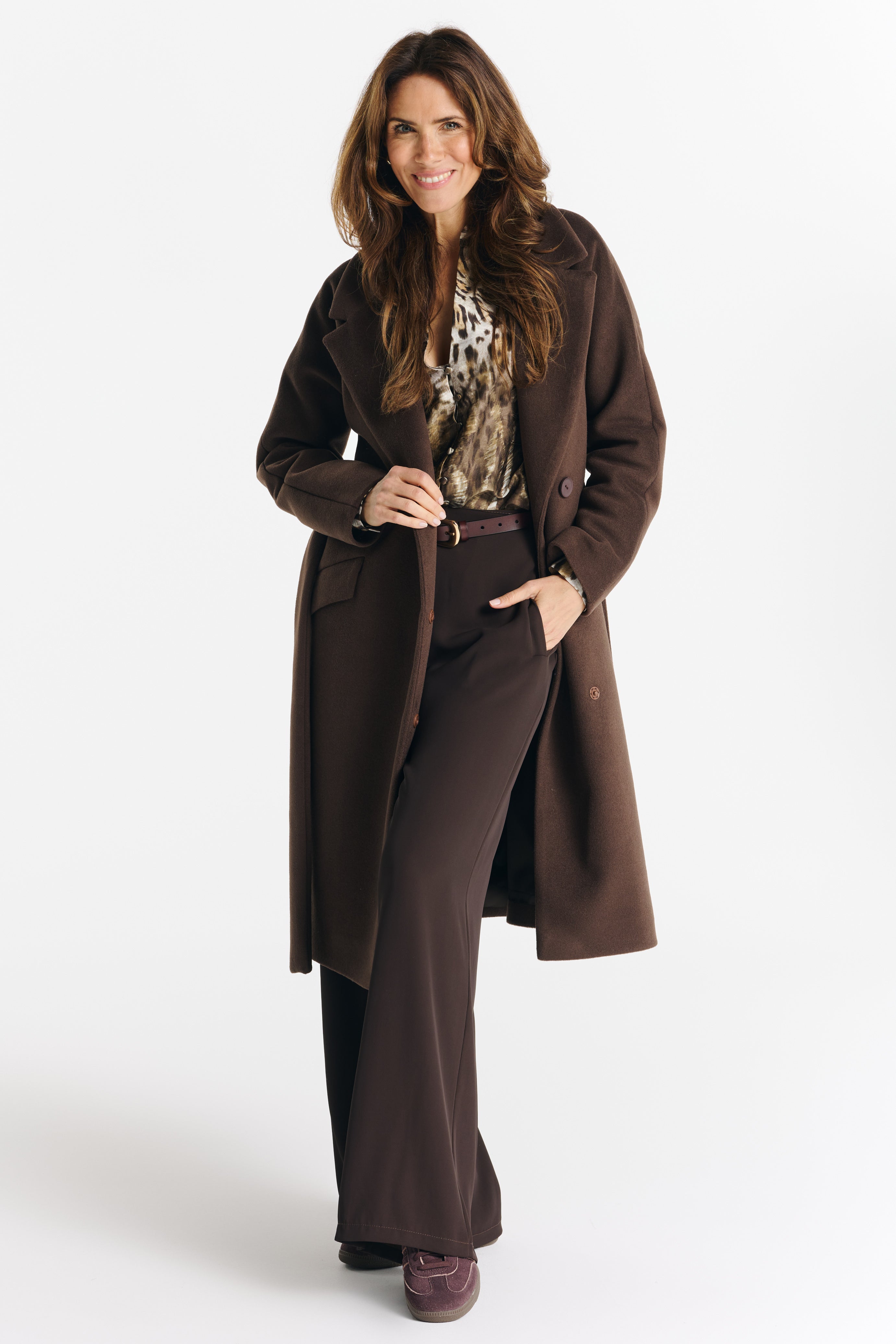 Płaszcz FABIA czekoladowy