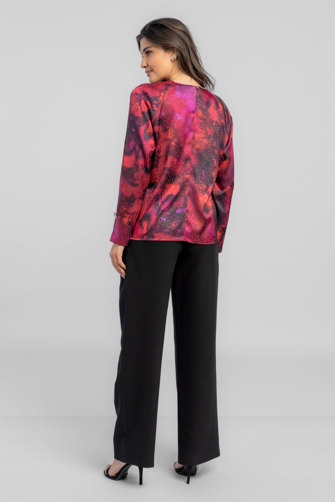 Bluzka MARY fioletowa print