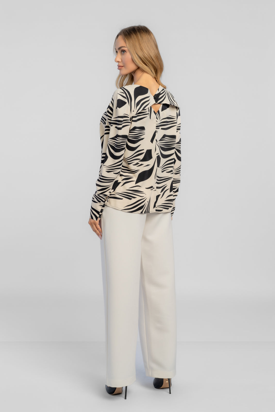 Bluzka VERA beżowa print