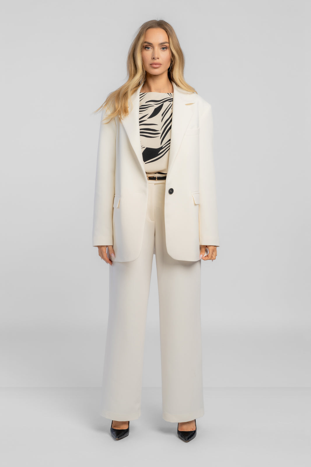 Garnitur damski ADELA śmietankowy