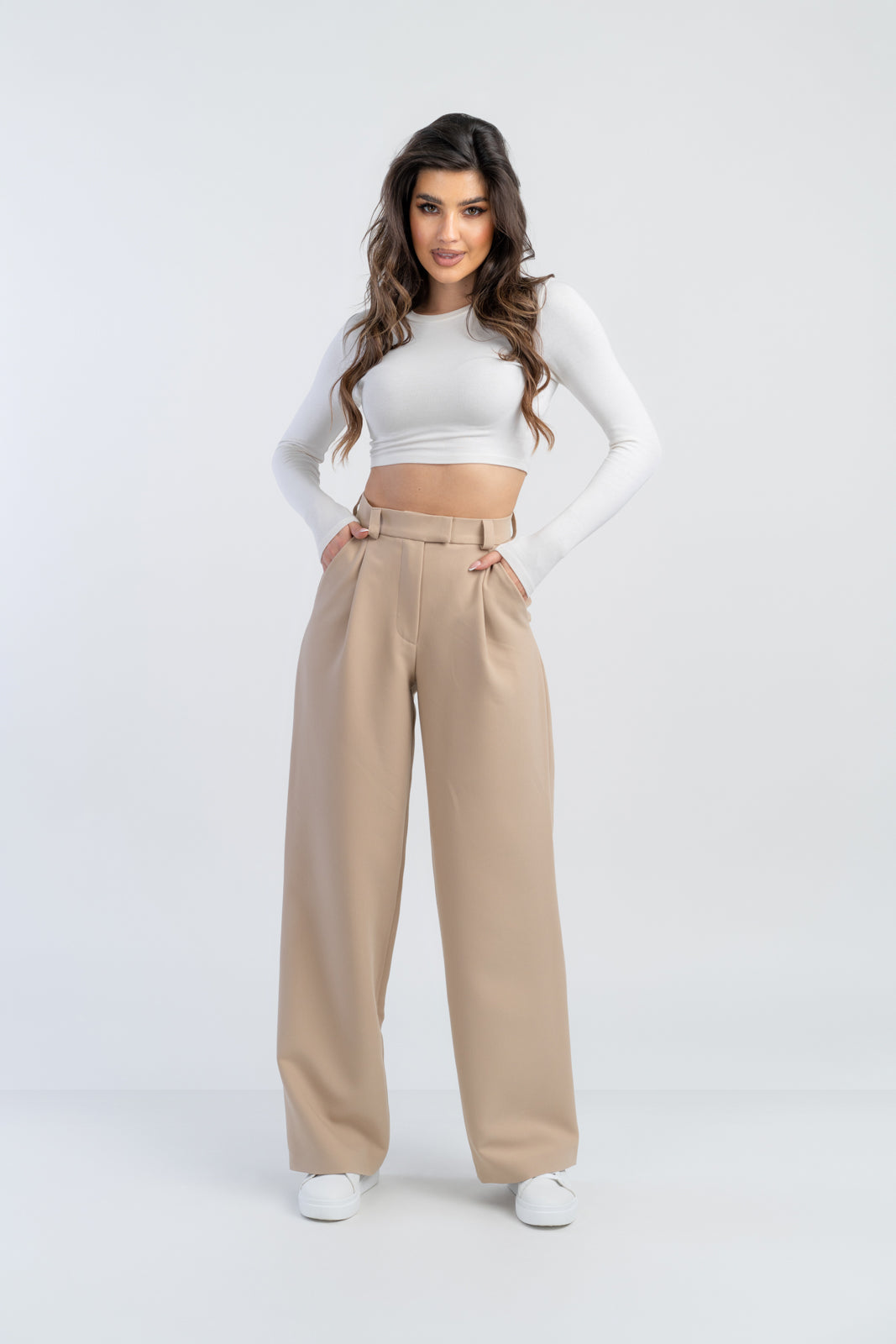 Garnitur damski EMILY camelowy