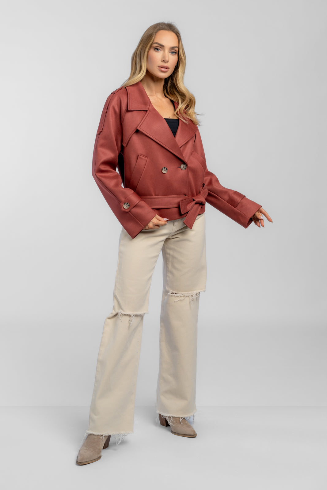 Kurtka BONA wiśniowa