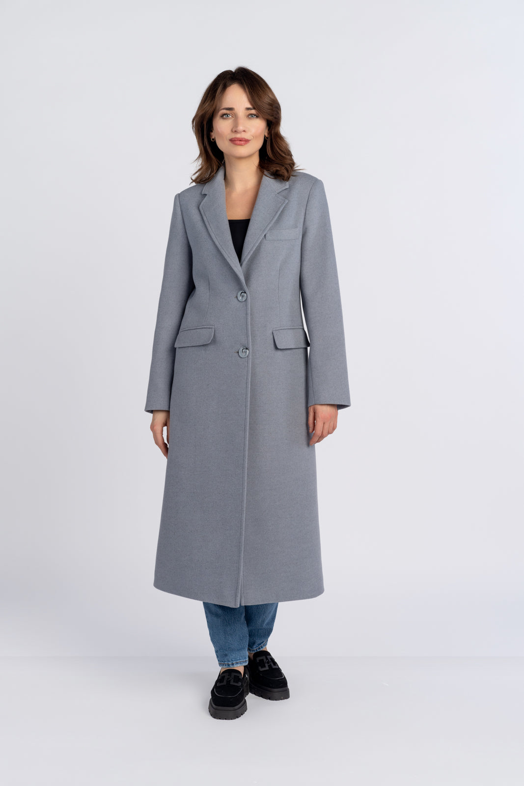 Płaszcz ARIANA niebieski