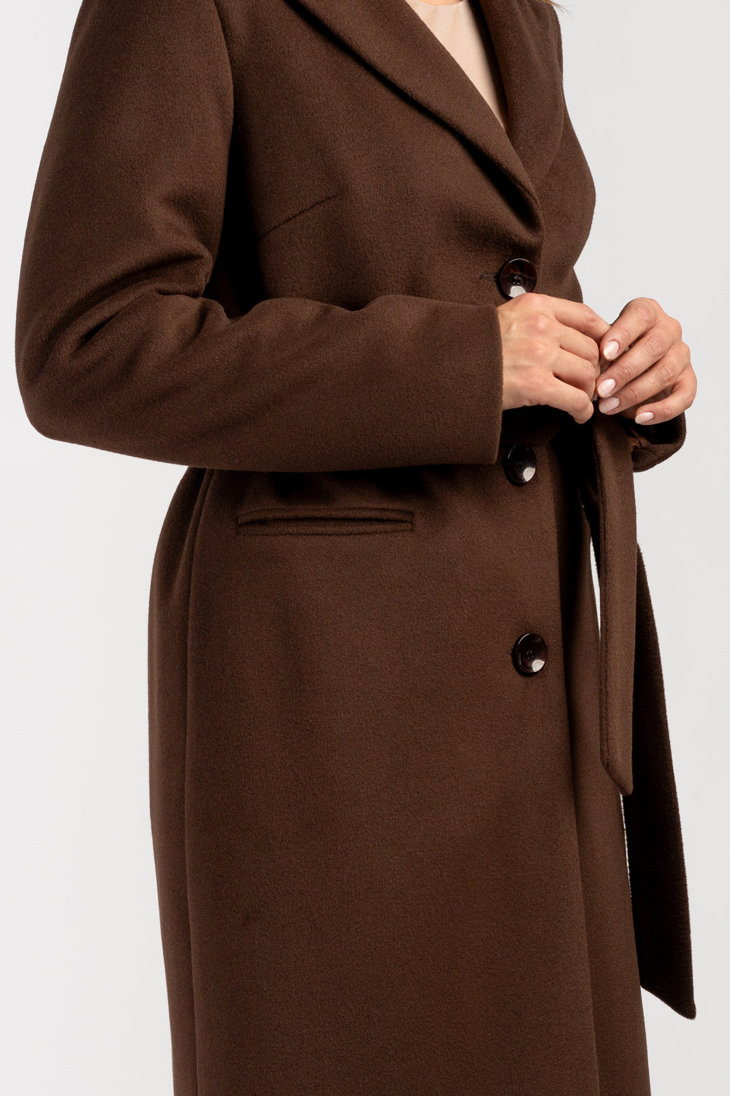 Płaszcz MOLLIE czekoladowy