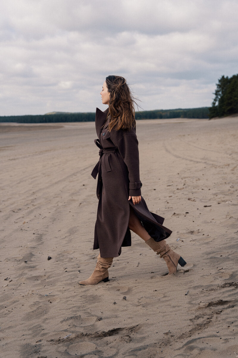 Płaszcz SALMA czekoladowy