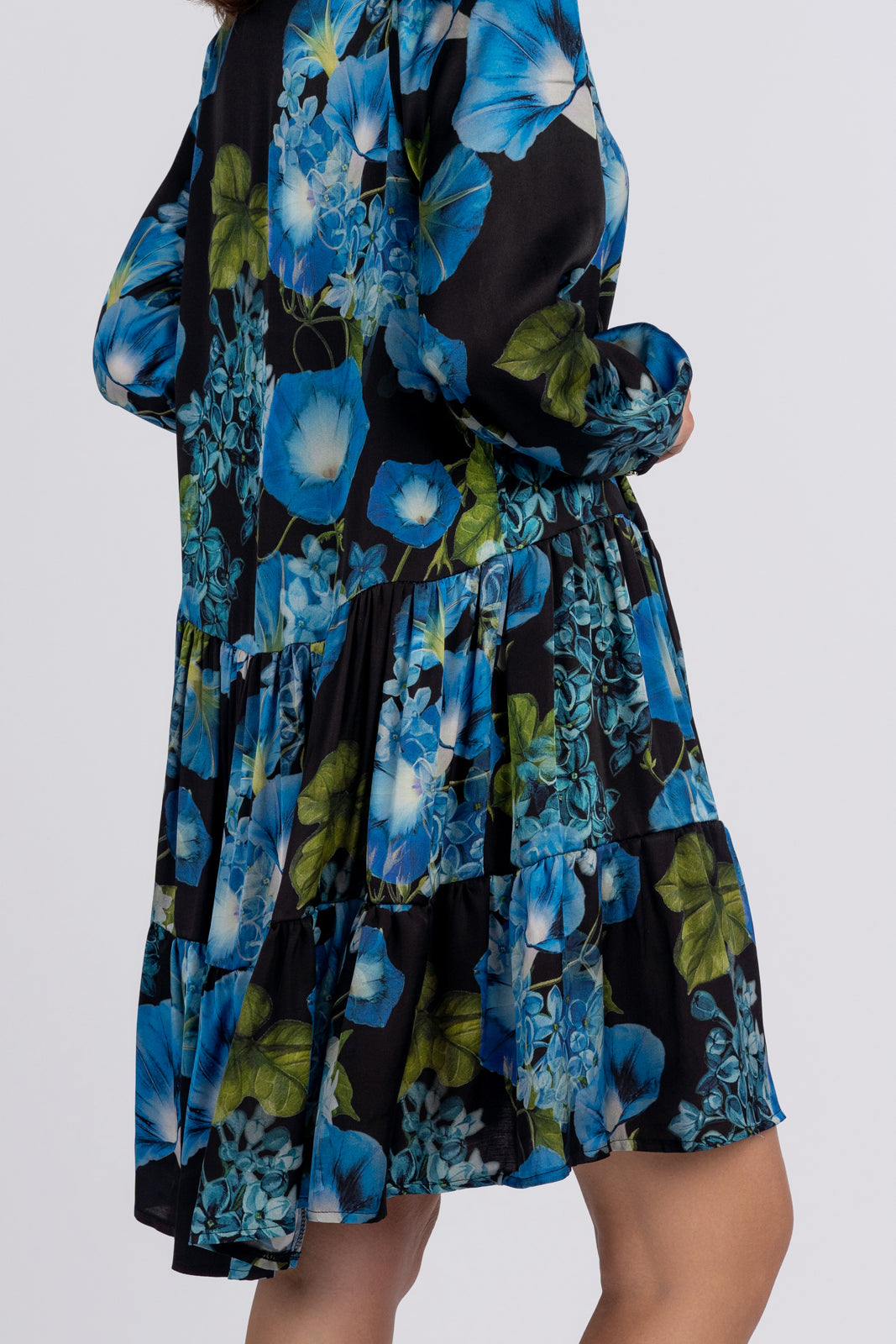 Sukienka AURORA granatowe kwiaty