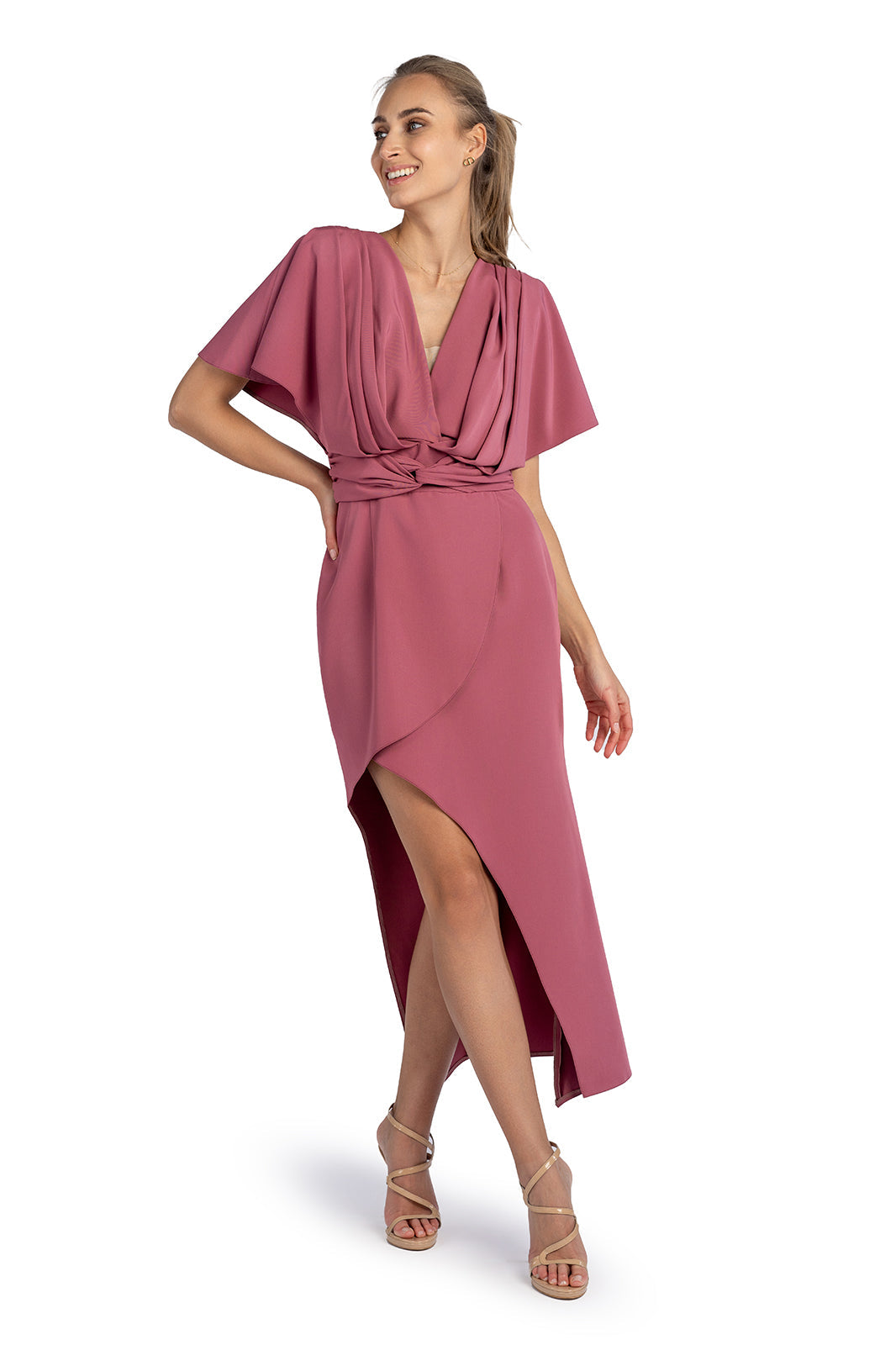 Sukienka LAUREN wrzosowa