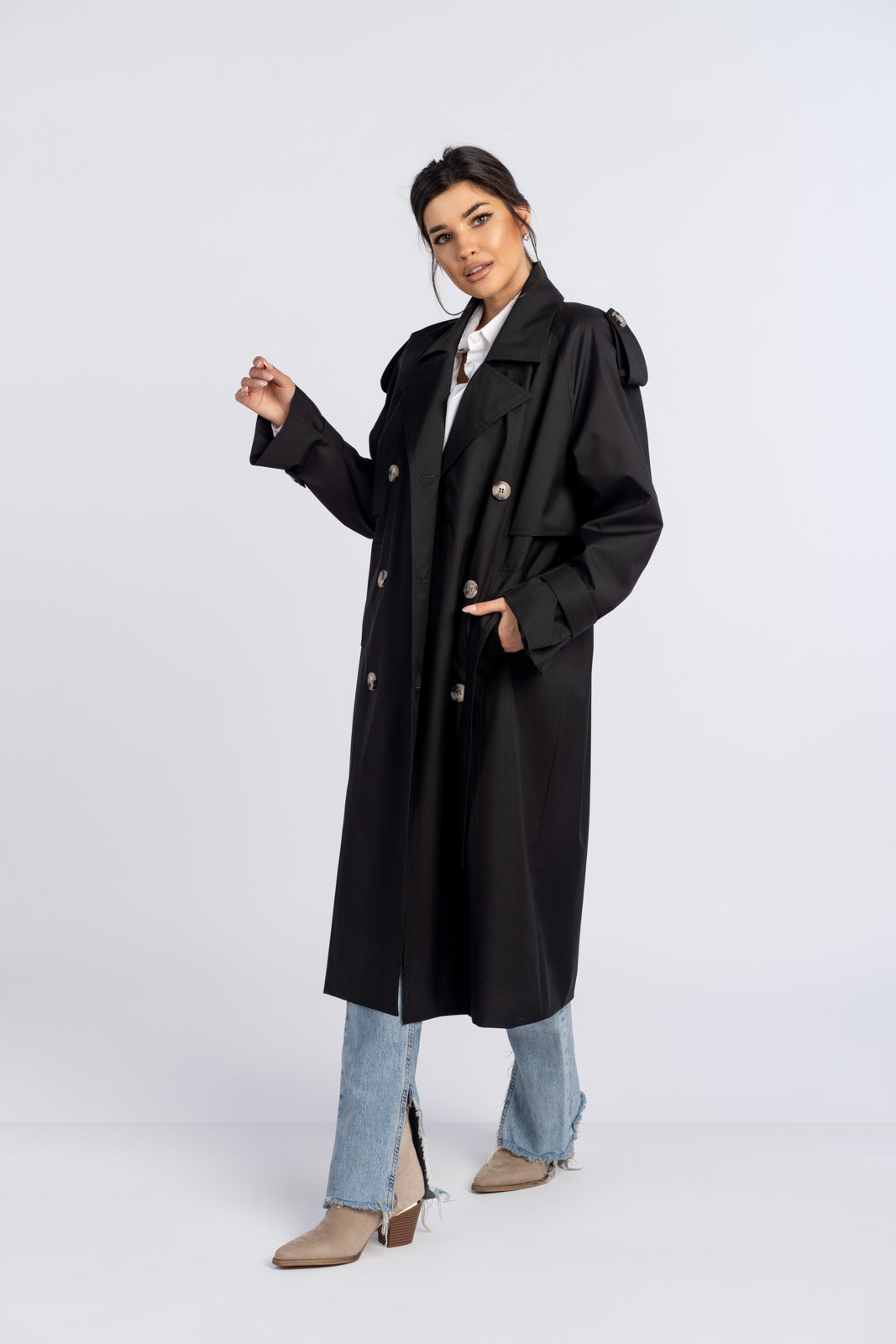 Trencz AMANDA czarny